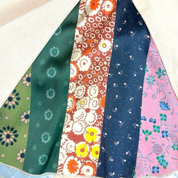 Free People Dark Academia Preppy Menswear Peirrot Scarf Midi Skirt Size 8 - Picture 13 of 16